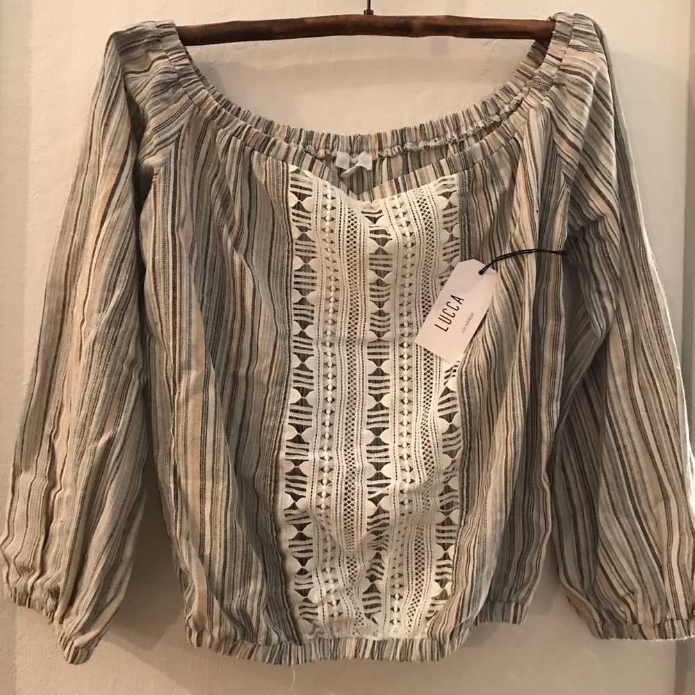 Lucca couture off the shoulder NWT